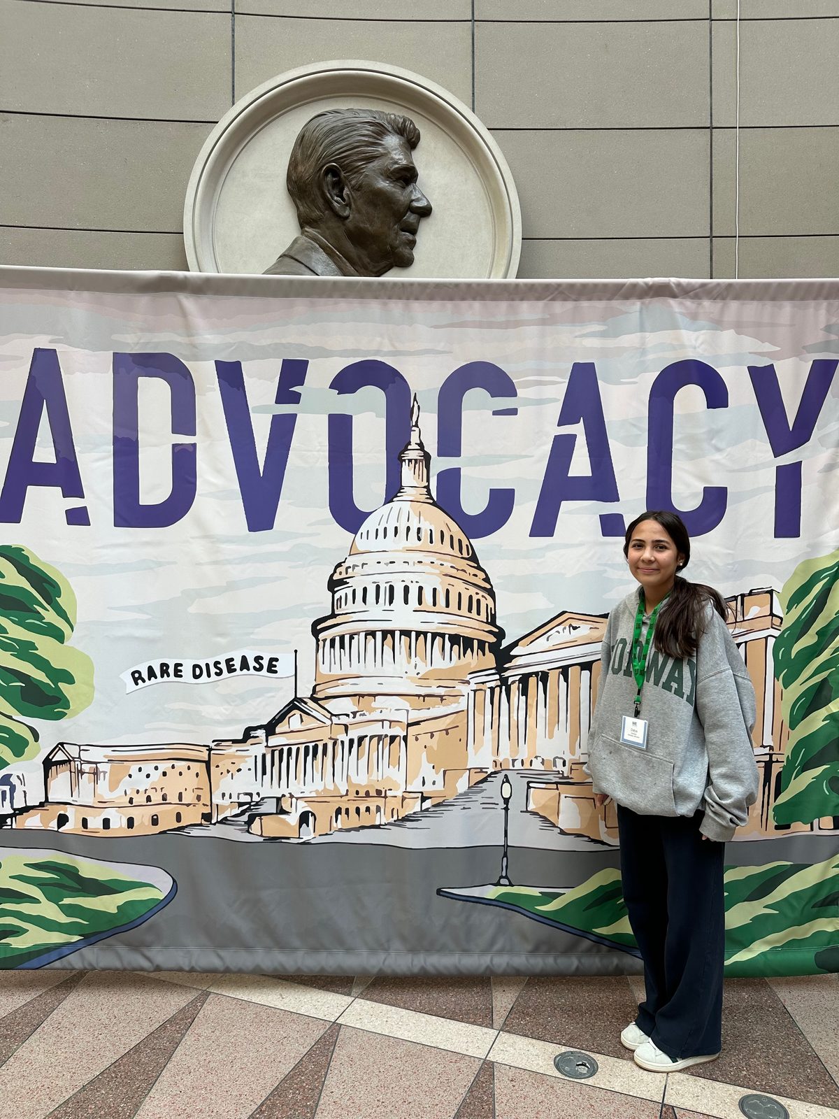 Dalya Zemrani, founder of Project RARE, at RDLA Rare Disease Week advocacy in Washington, DC